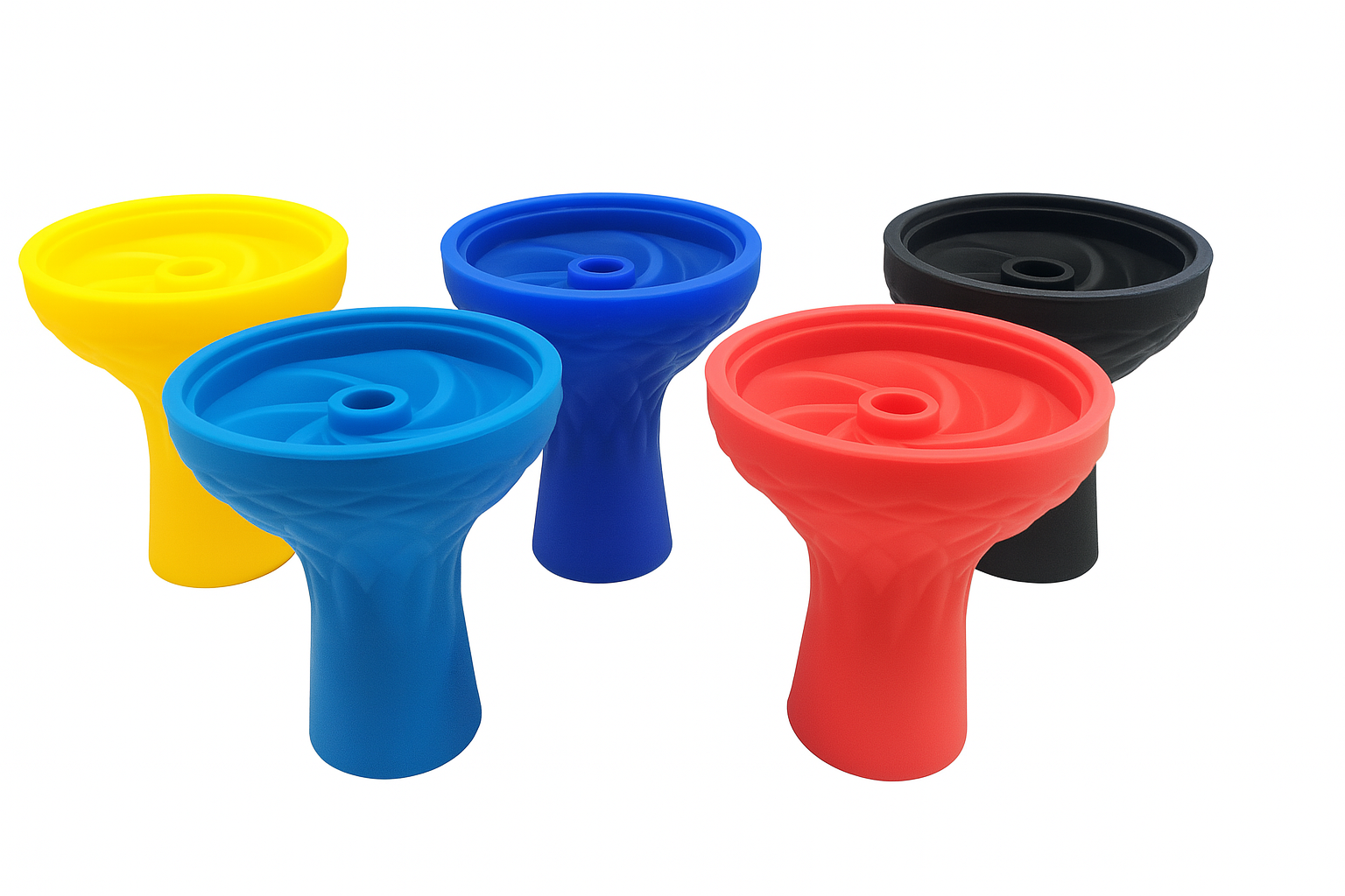 Hookah Spiral Silicon Bow - Assorted