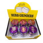 50 mm Bob Marley with Rainbow Metal Herb Grinder