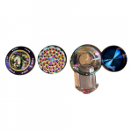 63mm Rainbow Design Herb Metal Grinder with Design - Image 2