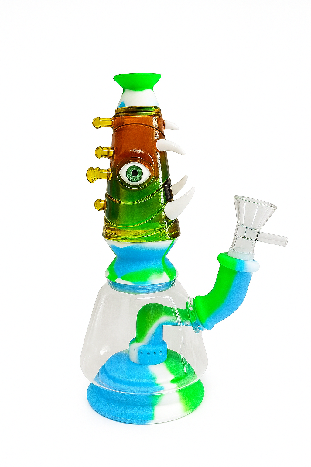 7'' Monster Eye Silicone with Thrown Smoking Bong