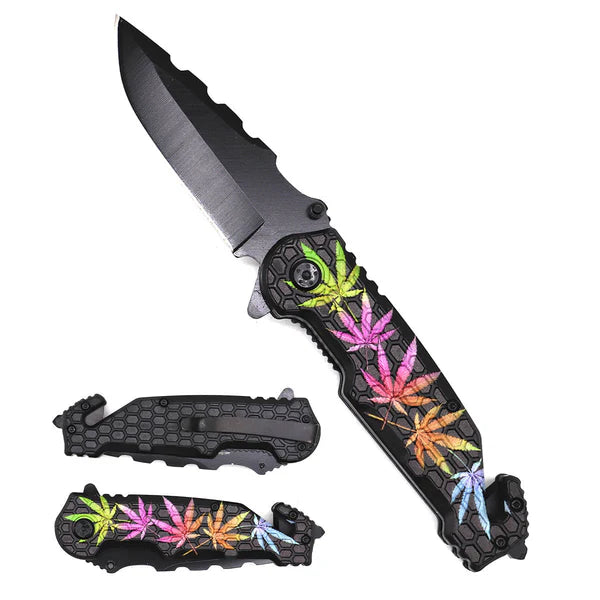 3.25" Black Blade 4.75" Orange and Black handle