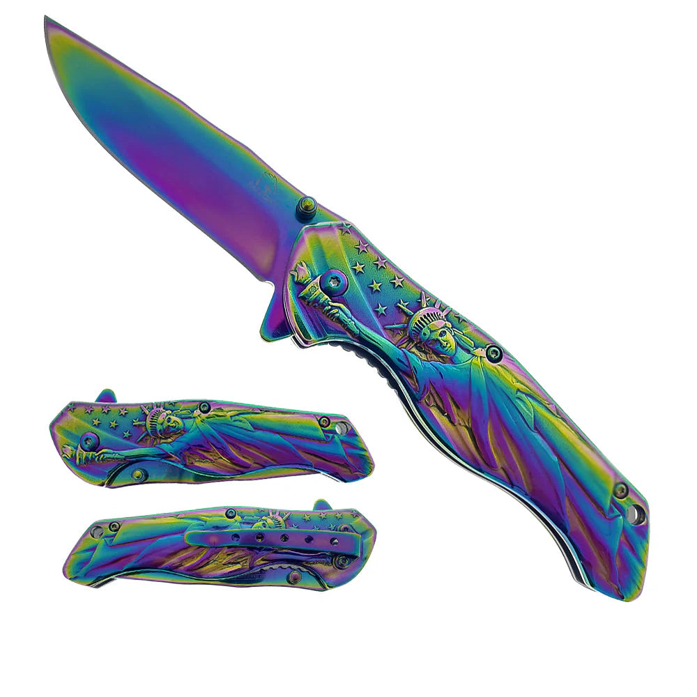 KS36445RB.jpg 3" Rainbow Blade / Rainbow Handle w SOL - Image 1