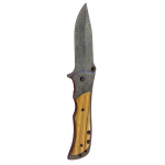 3" Demascus Blade / Wood Handle - Image 2