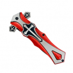 4" Black Blade / Red Cross Handle - Image 4