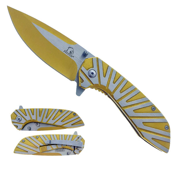 3" Gold Blade / Gold Handle