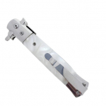 3 3/4" Black Blade / White Acrylic Handle - Image 3