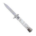 3 3/4" Black Blade / White Acrylic Handle - Image 2
