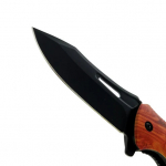 4" Black Blade 4.5" Plastic Wood Handle w/Scorpion Design - Image 2