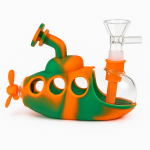 Silicone 5" Submarine Bubbler W/ Glass Chamber - Image 3