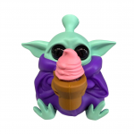 4.8'' Baby Yoda Silicone Water Pipe With Softy Ice cream - Image 2