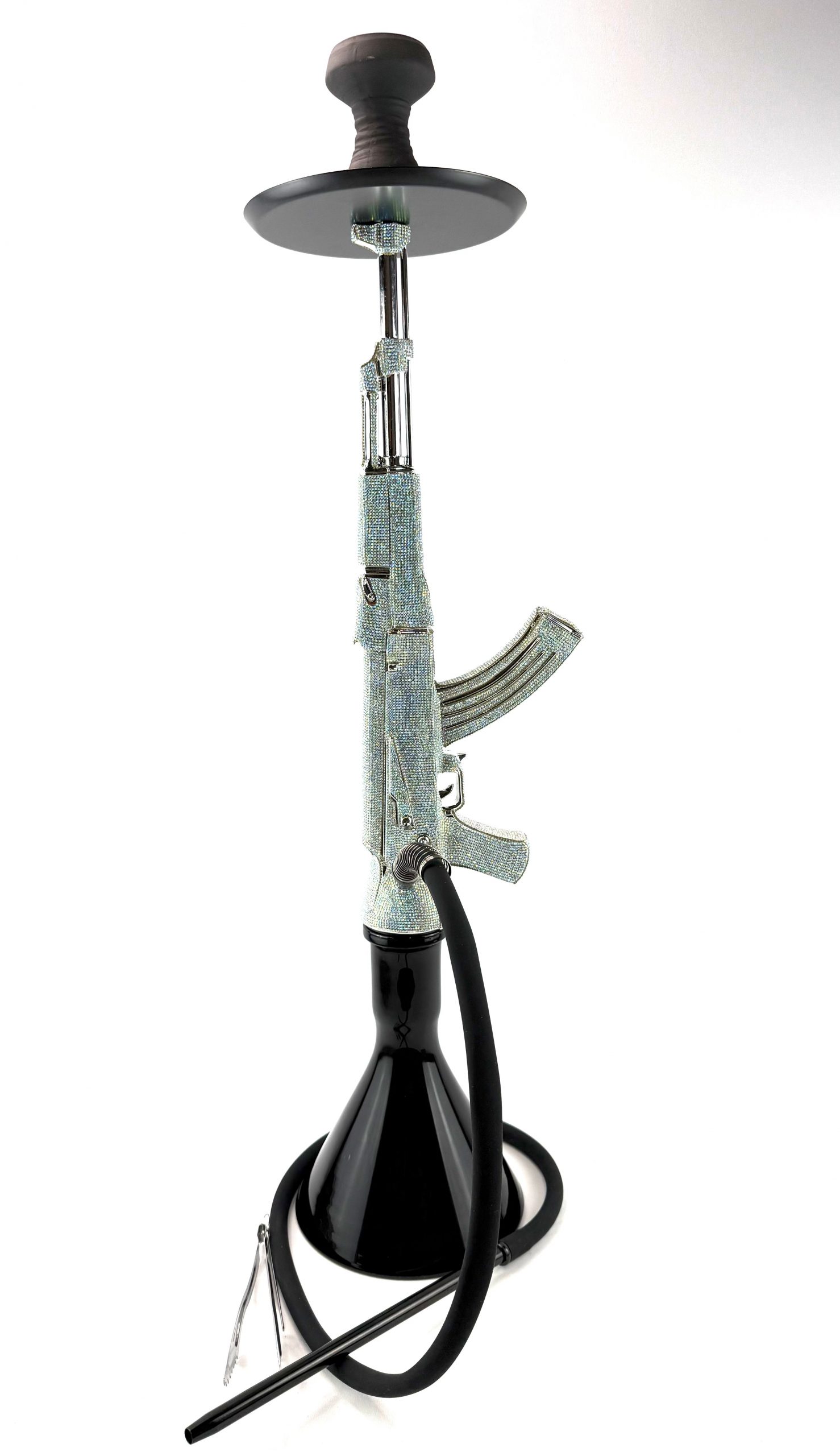 32" Hookah Set Ak47 Gun Shape Hookah with Full Shiny Diamonds