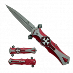 4" Silver Blade / Cross Handle