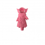 4'' Baby Yoda Silicone Hand Pipe With Replacement Glass