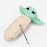 Grogu Baby Yoda Silicone Smoking Pipes - Image 2